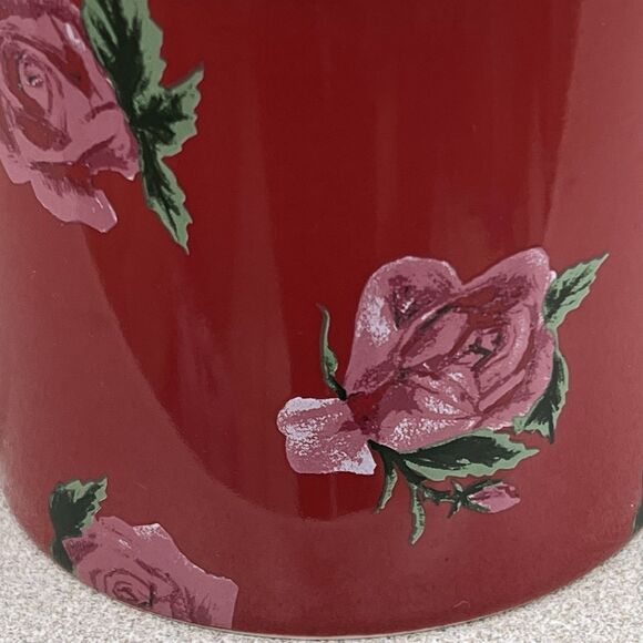 You Are Beautiful 16oz Stoneware Coffee Mug Red Roses Threshold Plant Lover Gift - Picture 6 of 10